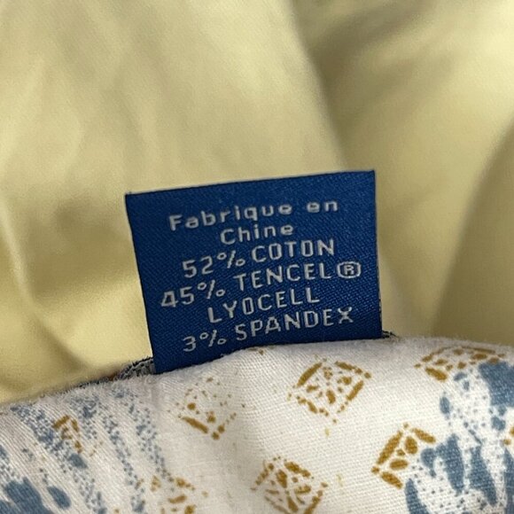 Tommy Bahama Shorts Men's 35 Khaki Classic Fit Yellow Flat Front Casual Summer - Picture 12 of 15